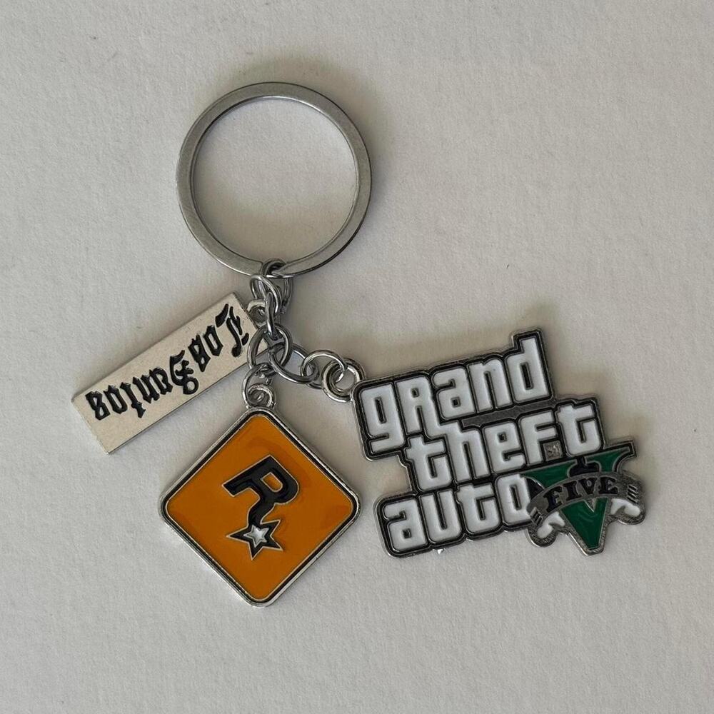 Y2K Grand Theft Auto V Car Key Keychain